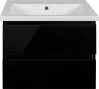 Тумба под раковину Style Line Даймонд 70 Люкс Plus подвесная, черная
