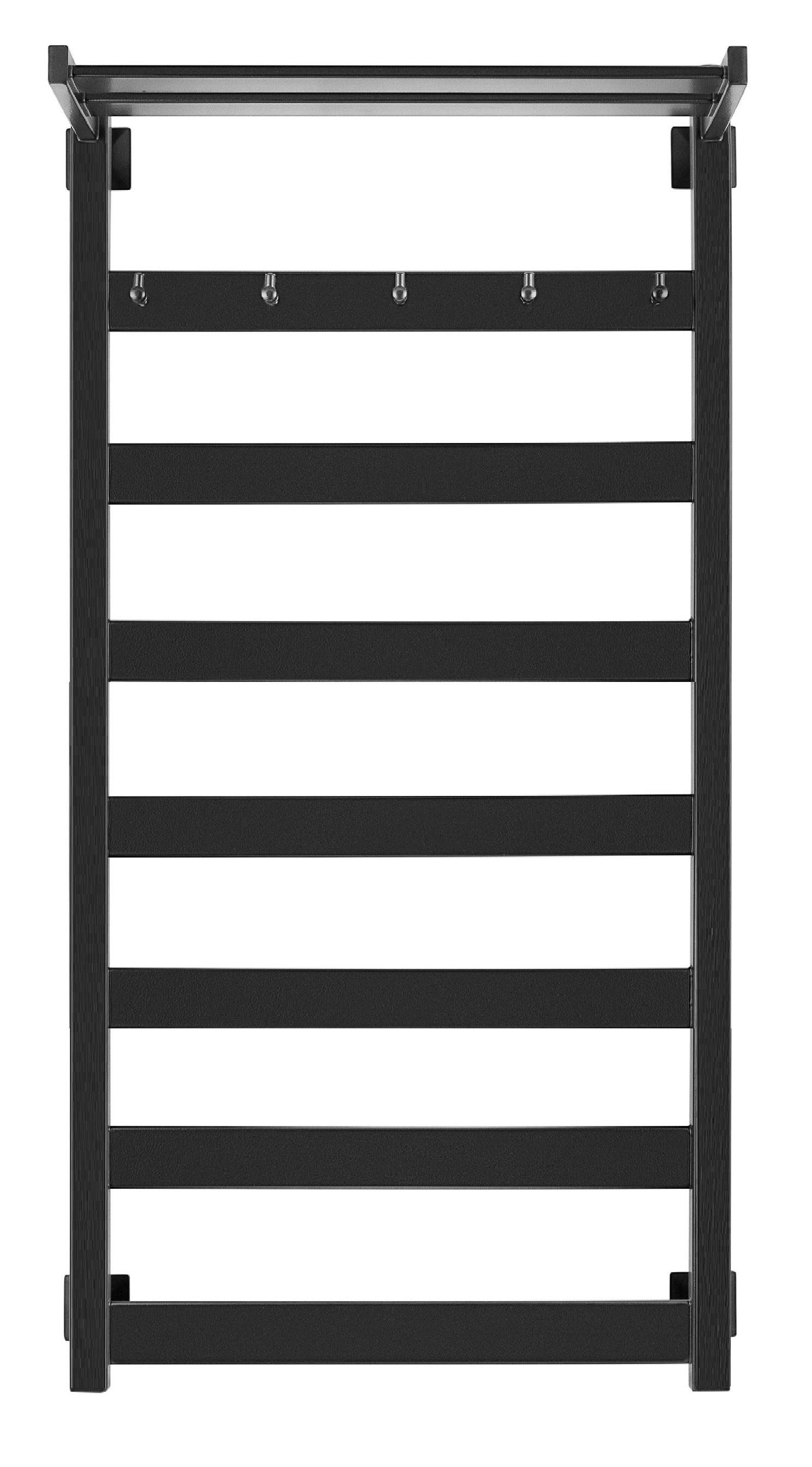 Полотенцесушитель водяной Secado Комано 1 КСП 120/60, черный матовый