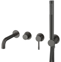 Смеситель для ванны Boheme Uno 464-3-GM