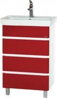 Тумба под раковину Misty Прима 50 красная эмаль