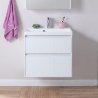 Тумба с раковиной Aquanet Гласс 60