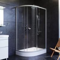 Душевой уголок Am.Pm Like W83G-302U120CT64 120x80 профиль матовый хром, стекло прозрачное