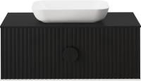 Тумба с раковиной Brevita Richard 105 черная