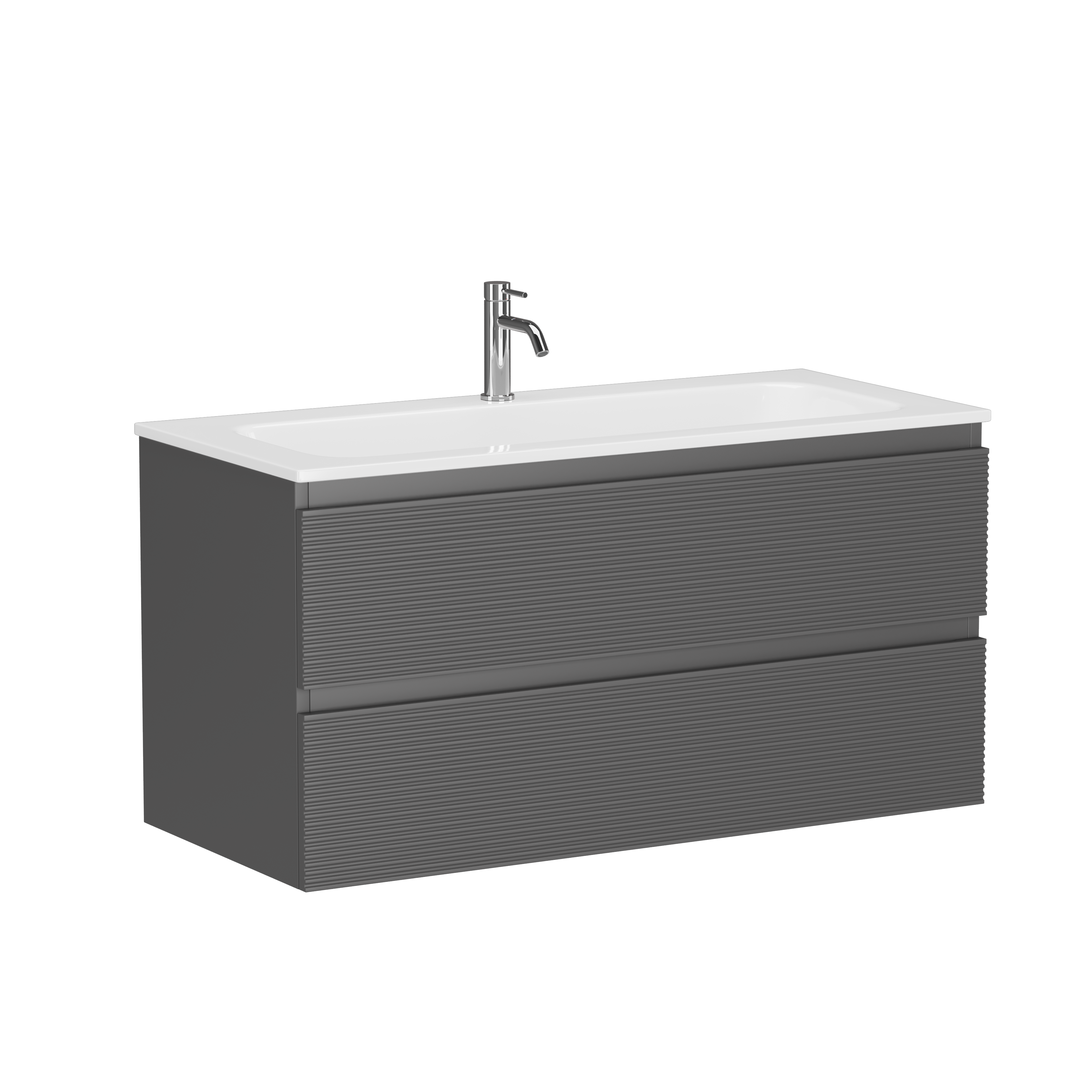 Тумба с раковиной Sancos Folk 100 Grey soft