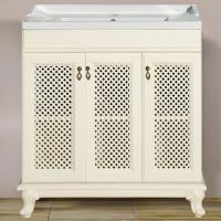 Тумба с раковиной Misty Вивьен 80 слоновая кость