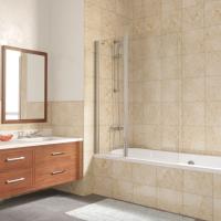 Шторка на ванну Vegas Glass E2V LUX ST 115 08 01 L профиль глянцевый хром, стекло прозрачное