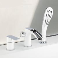 Смеситель на борт ванны Gappo Futura G1117-8 белый/хром