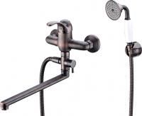 Смеситель для ванны Wasserkraft Isar 1302L универсальный, темная бронза