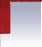 Зеркало-шкаф Misty Петра 90 L красная эмаль