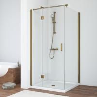 Душевой уголок Vegas Glass AFP-Fis 80 05 01 L профиль бронза, стекло прозрачное