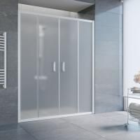 Душевая дверь в нишу Vegas Glass Z2P 200 01 10 профиль белый, стекло сатин