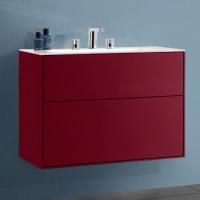 Тумба с раковиной Villeroy & Boch Finion 80 peony matt lacquer, с настенным освещением