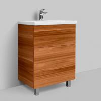 Тумба с раковиной Am.Pm Gem 60 орех, с 2 ящиками, напольные