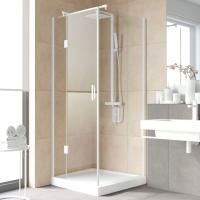 Душевой уголок Vegas Glass AFP-Fis Lux 90 01 01 L профиль белый, стекло прозрачное