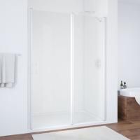 Душевая дверь в нишу Vegas Glass EP-F-1 155 01 01 R профиль белый, стекло прозрачное