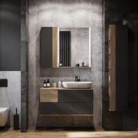 Мебель для ванной Aquaton Терра 105 дуб кантри/антрацит