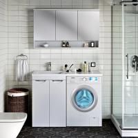 Мебель для ванной Runo Лира 60 R под стиральную машину, раковина лайт