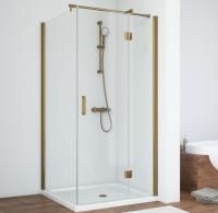 Душевой уголок Vegas Glass AFP-Fis 80 05 01 R профиль бронза, стекло прозрачное