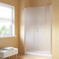 Душевая дверь в нишу Vegas Glass EP-F-2 LUX 155 07 10 R профиль матовый хром, стекло сатин