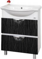 Тумба под раковину Misty Лорд 65 бело-черная