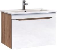 Тумба с раковиной Vigo Grani 60 подвесная, 1 ящик, дуб сонома