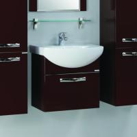 Тумба с раковиной Aquaton Ария 50 темно-коричневая