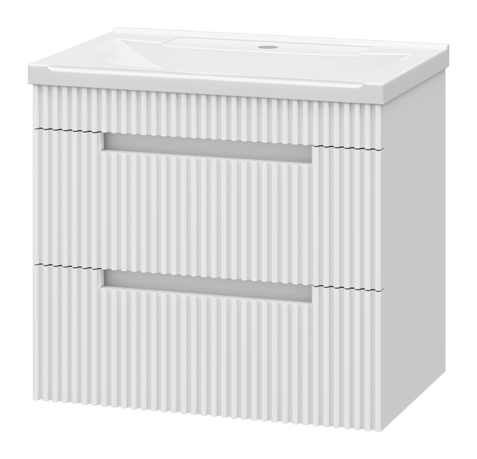 Тумба с раковиной Brevita Ariana 60 подвесная, белая