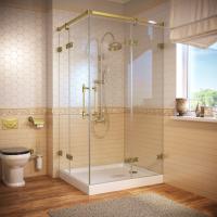 Душевой уголок Vegas Glass AFA-F Dynasty 120*100 09 crystalvision L профиль золото глянцевое, стекло crystalvision