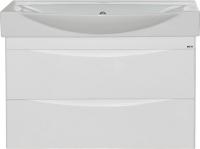 Тумба с раковиной Misty Элвис 85 подвесная, белая