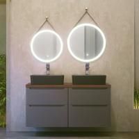 Мебель для ванной Jorno Wood 120, серая