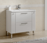 Тумба с раковиной Sanvit Комфорт 90 белый глянец