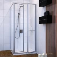 Душевой уголок GuteWetter Practic Square GK-402 правая 70x70 см стекло бесцветное, профиль матовый хром