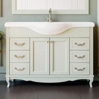 Тумба под раковину ValenHouse Эллина 120 слоновая кость, фурнитура хром