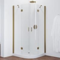 Душевой уголок Vegas Glass AFS 120 05 01 профиль бронза, стекло прозрачное