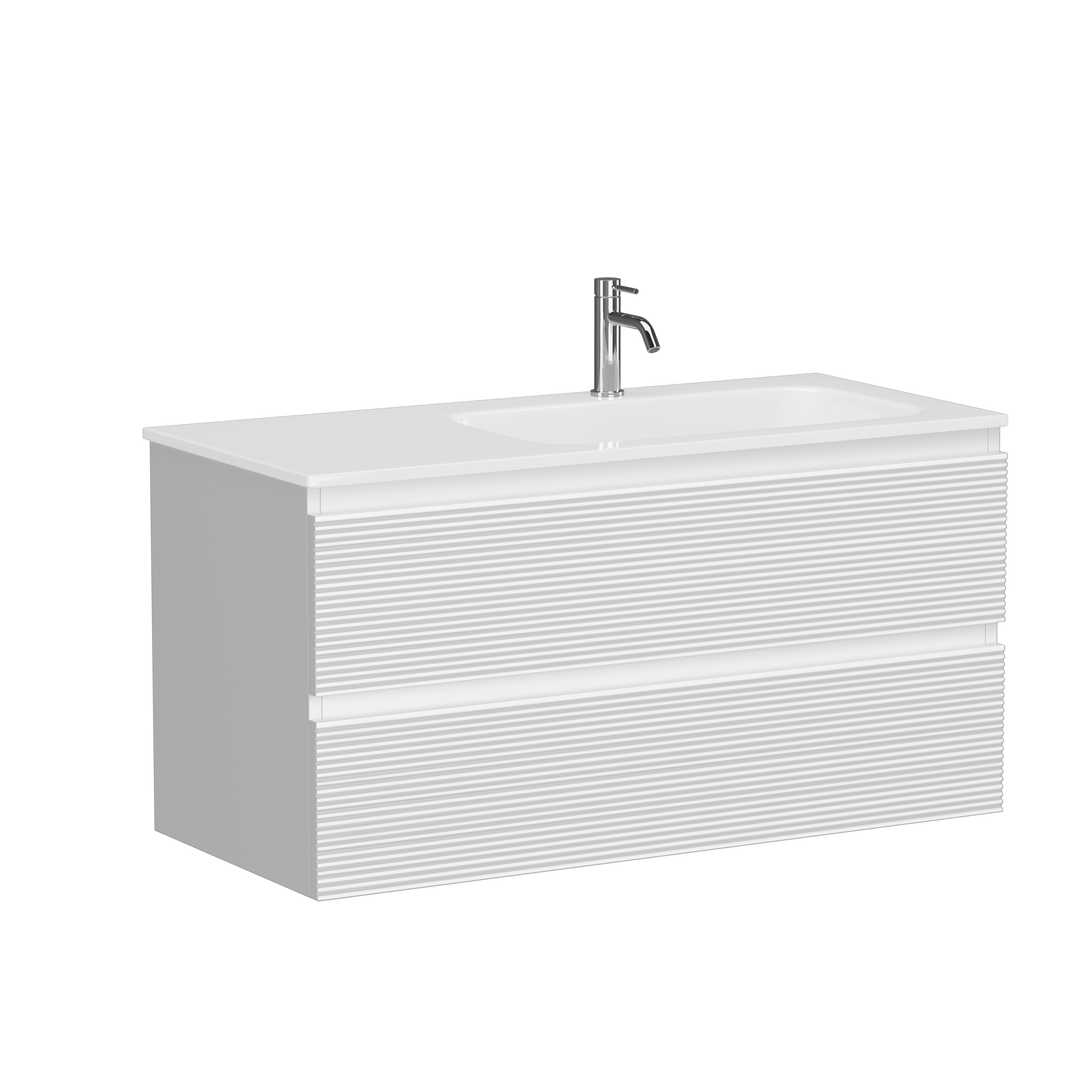 Тумба с раковиной Sancos Folk 100 R bianco