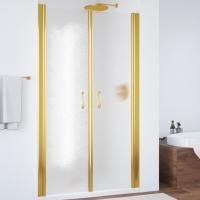 Душевая дверь в нишу Vegas Glass E2P 0095 09 02 профиль золото, стекло шиншилла