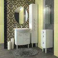 Мебель для ванной Triton Лира 65 R, 1 дверь, 2 ящика, белая