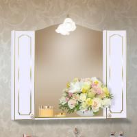 Зеркало-шкаф Бриклаер Лючия 98 белый глянцевый, золото