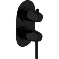 Смеситель для душа Webert Opera moderna OE860101560 с внутренней частью, черный матовый