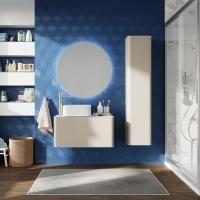 Мебель для ванной Stworki Ноттвиль 80 бежевый шелк, с отверстием под смеситель