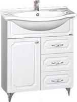 Тумба под раковину Misty Александра 65 белый металлик