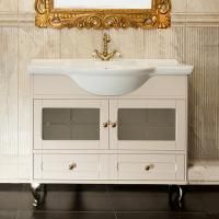 Тумба под раковину Caprigo Palermo 105 bianco-grigio