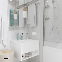 Мебель для ванной 1MarKa Naomi 60х50 белый глянец