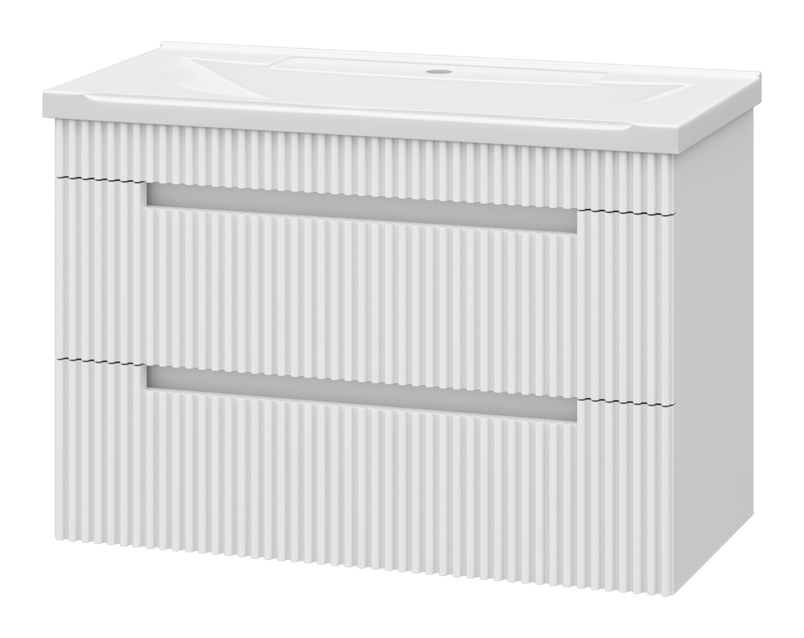 Тумба с раковиной Brevita Ariana 80 подвесная, белая