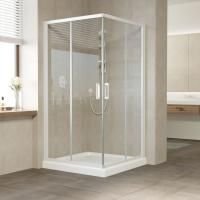 Душевой уголок Vegas Glass ZA 0110 01 01 профиль белый, стекло прозрачное