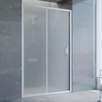 Душевая дверь в нишу Vegas Glass ZP 115 07 10 профиль матовый хром, стекло сатин