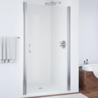 Душевая дверь в нишу Vegas Glass EP 95 08 01 профиль глянцевый хром, стекло прозрачное