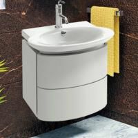 Тумба с раковиной Jacob Delafon Presquile 60 белый лак