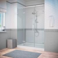 Душевая дверь в нишу Vegas Glass AFP-F Dynasty 210 08 crystalvision R профиль глянцевый хром, стекло crystalvision