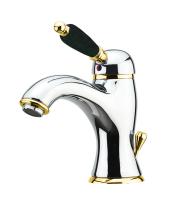 Смеситель для раковины Fiore Imperial Black 89CO5221, хром/золото